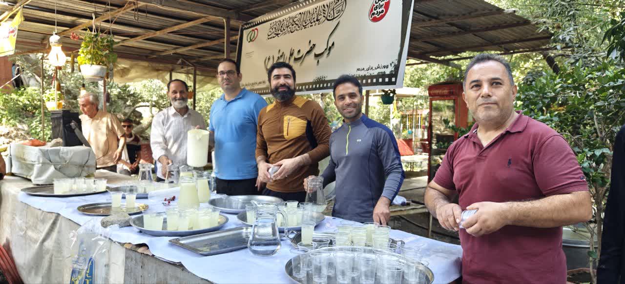 برپایی موکب حضرت علی اصغر در ایستگاه هنرمندان